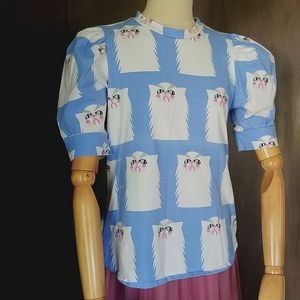 Nooworks Grumpy Cat Puff Sleeve Top